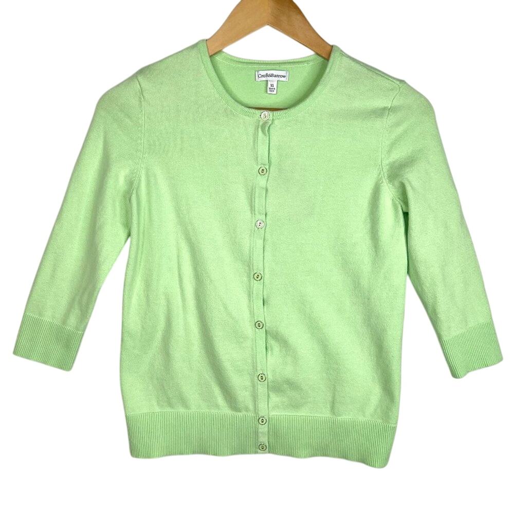 Croft & Barrow Mint Green Light Cardigan XS